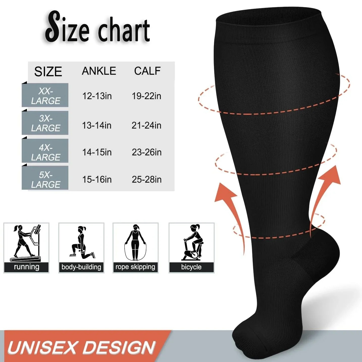 Компрессионные носки больших р – обзор и цена Compression Sleeve Calf